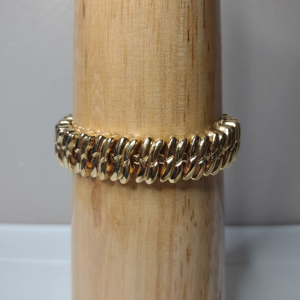 Heavy Metal Gold Tone Bracelet